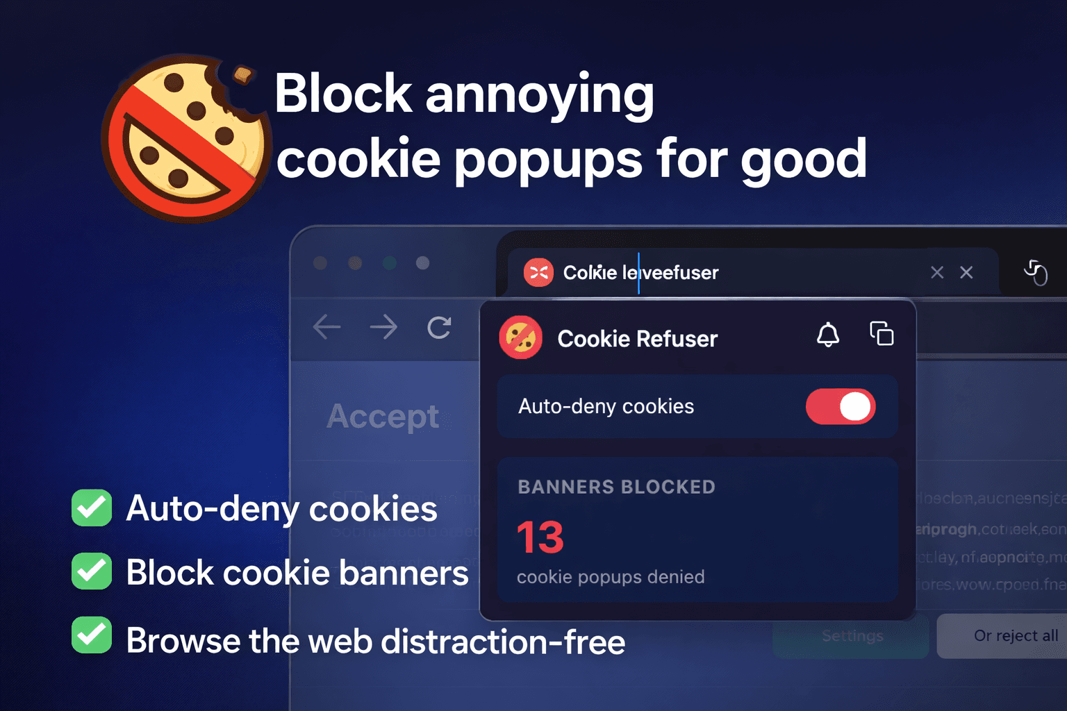 Cookie Refuser screenshot 1